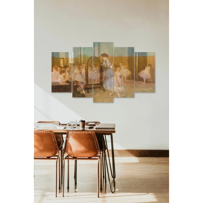 İnsan Manzarası 5 Parçalı Mdf Tablo 60 x 100