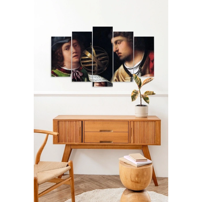 İnsan Manzarası 5 Parçalı Mdf Tablo 60 x 100