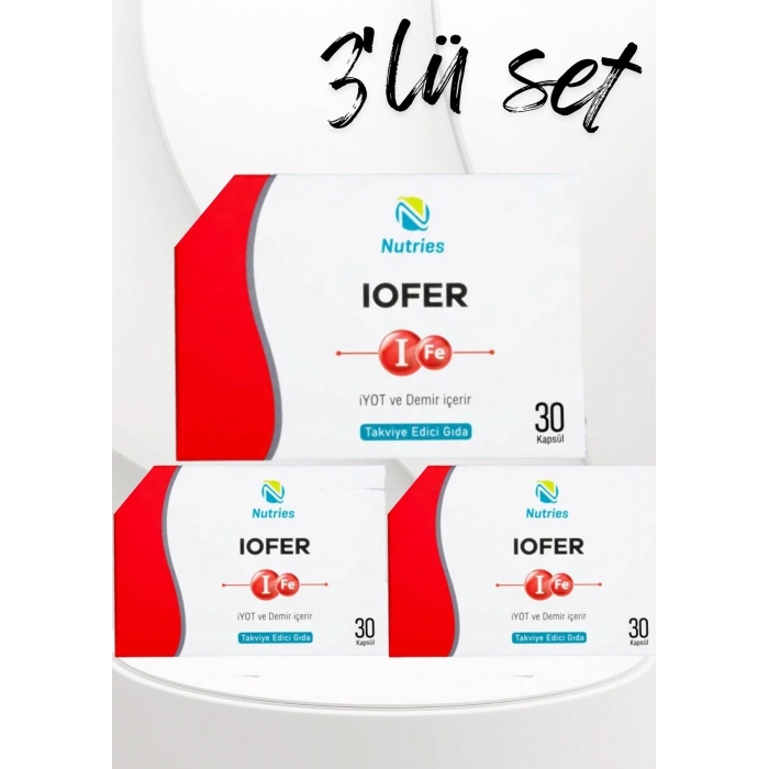 Iofer Demir Takviyesi 30 Kapsül – 3’lü Ekonomik Set