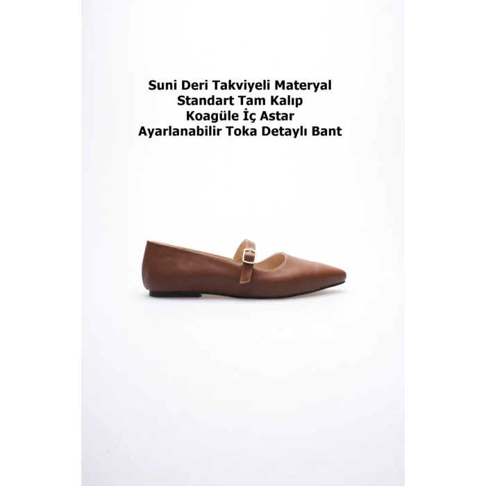 Isolde Kadın Taba Babet Ayakkabı