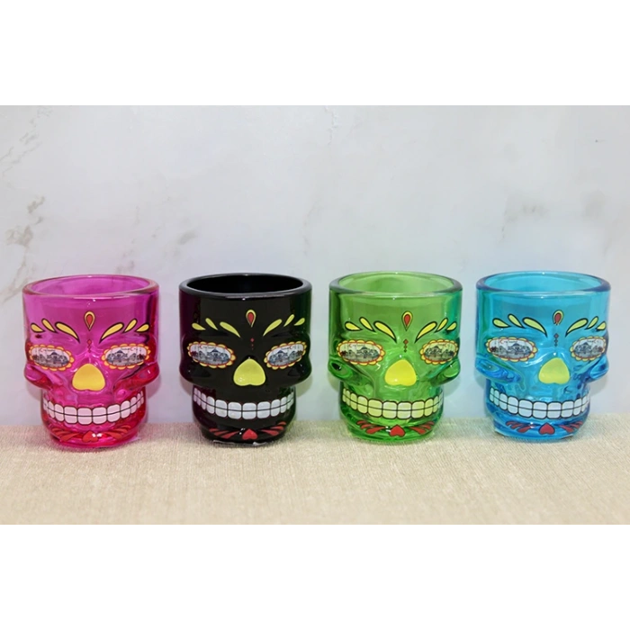 Стакан для шота с изображением черепа в Стамбуле, разноцветный