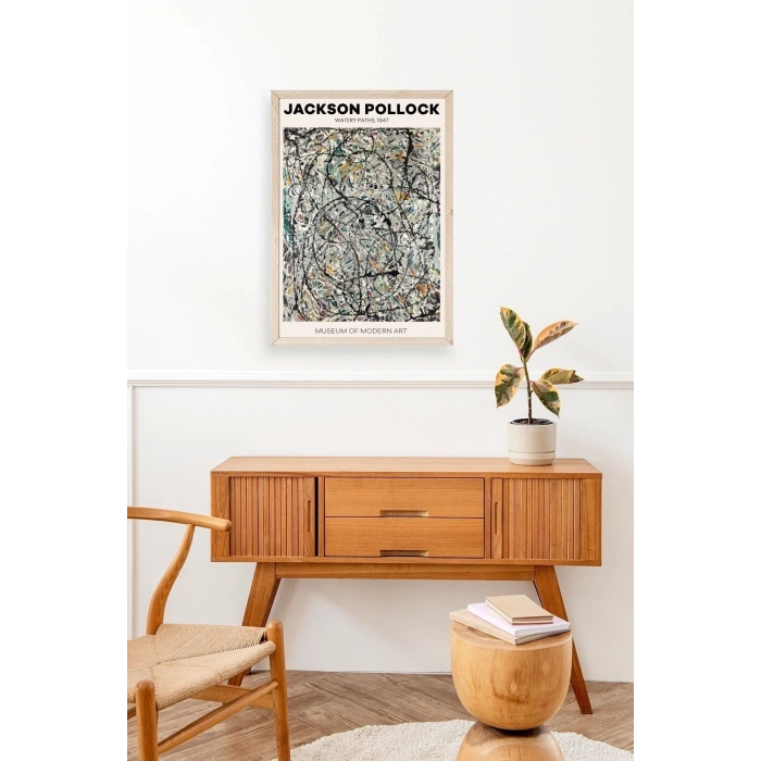 Jackson Polloc Ahşap Çerçeveli Tablo 50 x 70