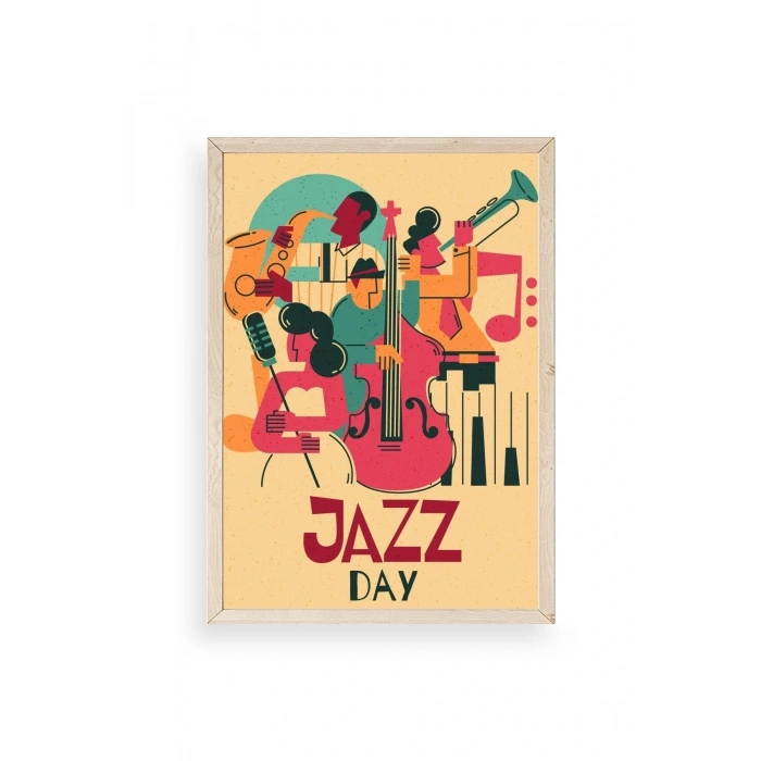 Jazz Ahşap Çerçeveli Tablo 17 x 23