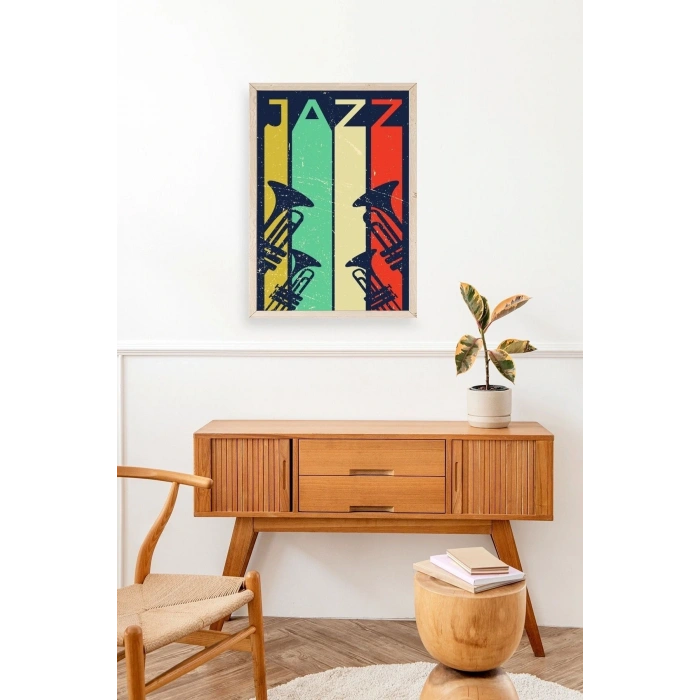 Jazz Ahşap Çerçeveli Tablo 17 x 23
