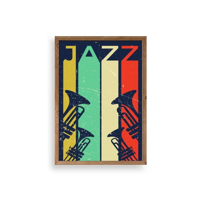 Jazz Ahşap Çerçeveli Tablo 23 x 30