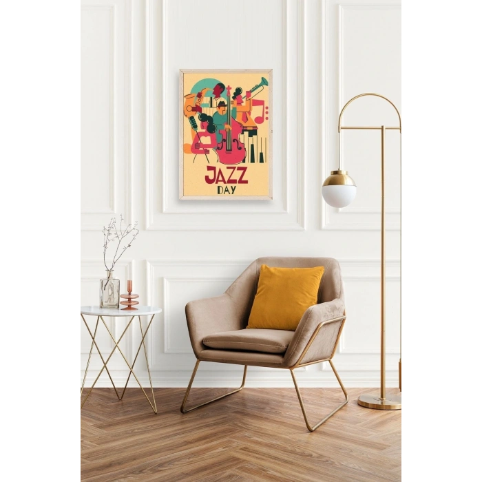 Jazz Ahşap Çerçeveli Tablo 23 x 30