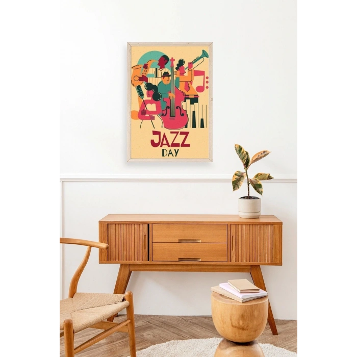 Jazz Ahşap Çerçeveli Tablo 23 x 30