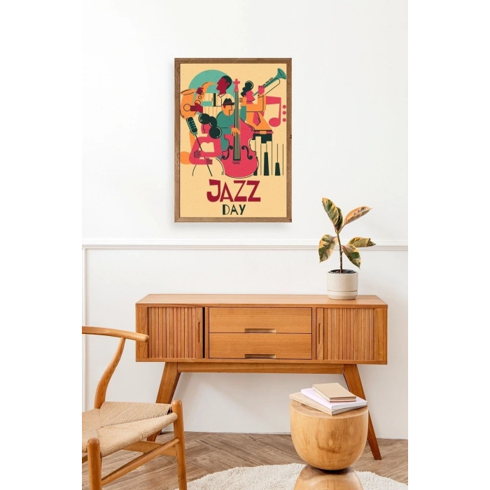 Jazz Ahşap Çerçeveli Tablo 30 x 42
