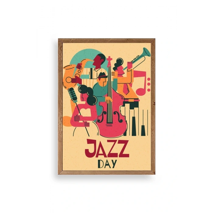 Jazz Ahşap Çerçeveli Tablo 50 x 70