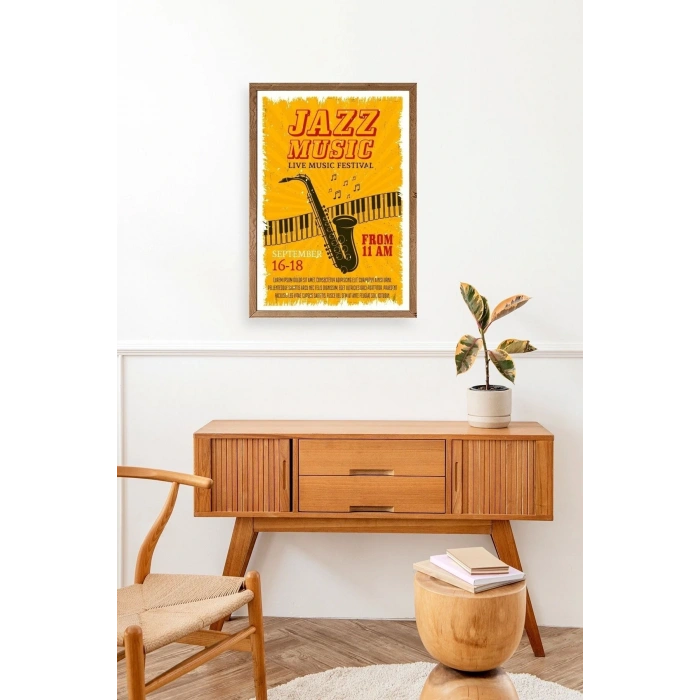 Jazz Ahşap Çerçeveli Tablo 50 x 70
