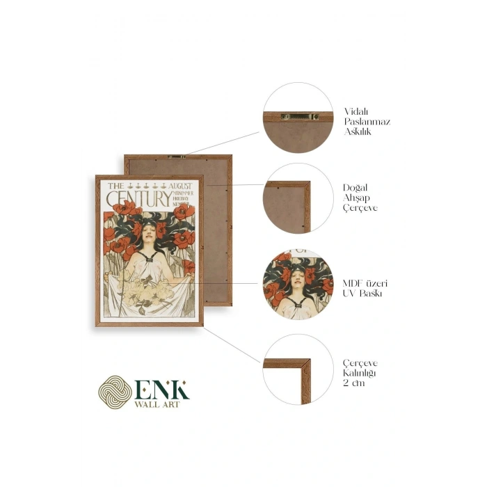 Joseph Christian Leyend Ahşap Çerçeveli Tablo 30 x 42