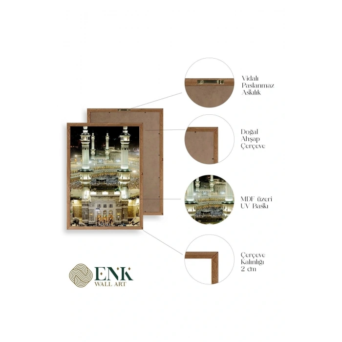 Kabe Ahşap Çerçeveli Tablo 23 x 30