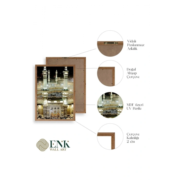 Kabe Ahşap Çerçeveli Tablo 30 x 42