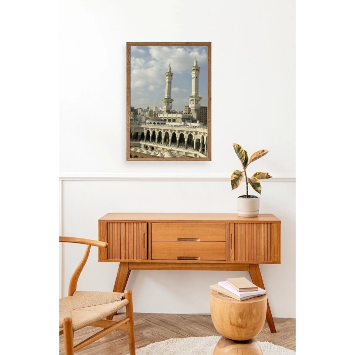 Kabe Camii Ahşap Çerçeveli Tablo 17 x 23