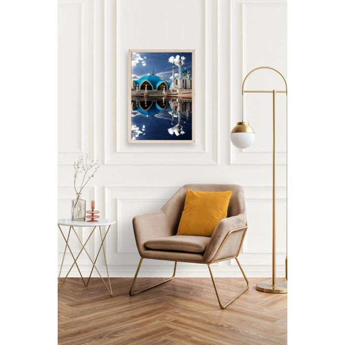 Kabe Camii Ahşap Çerçeveli Tablo 17 x 23