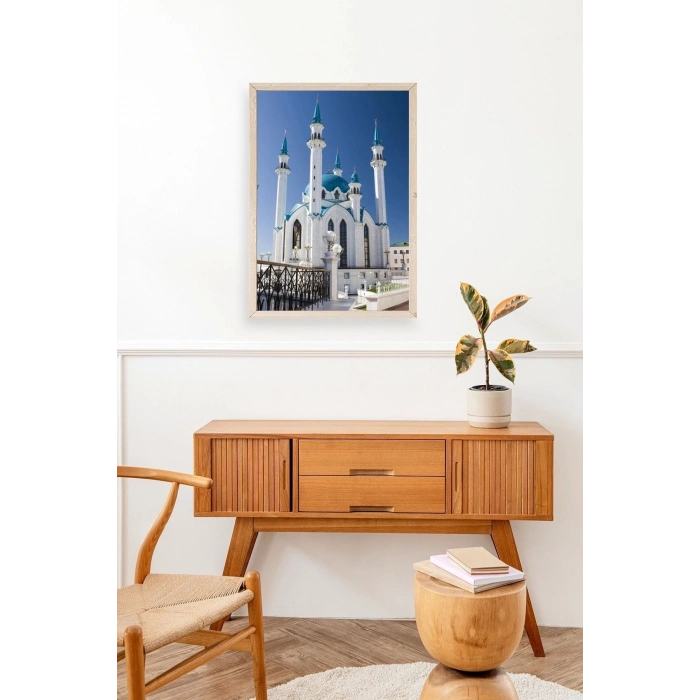 Kabe Camii Ahşap Çerçeveli Tablo 17 x 23