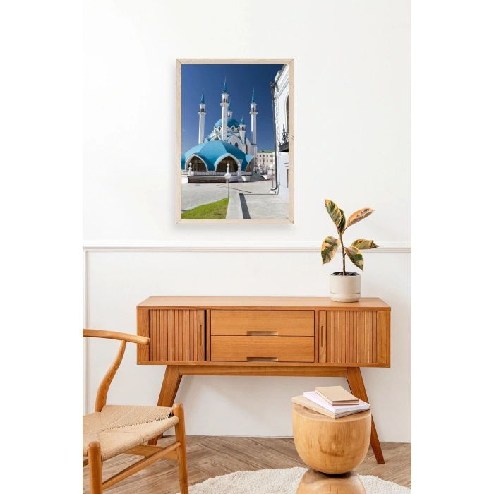 Kabe Camii Ahşap Çerçeveli Tablo 17 x 23