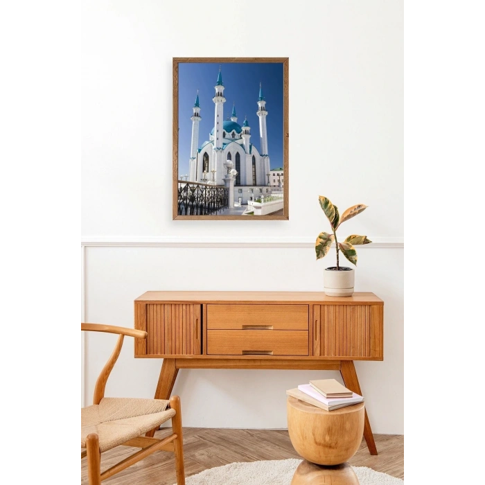 Kabe Camii Ahşap Çerçeveli Tablo 50 x 70