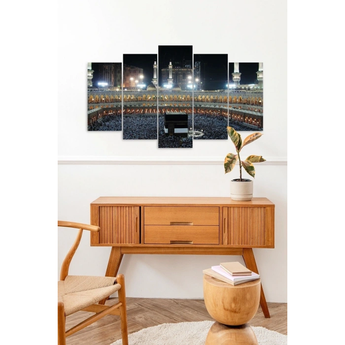 Kabe Manzarası 5 Parçalı Mdf Tablo 60 x 100