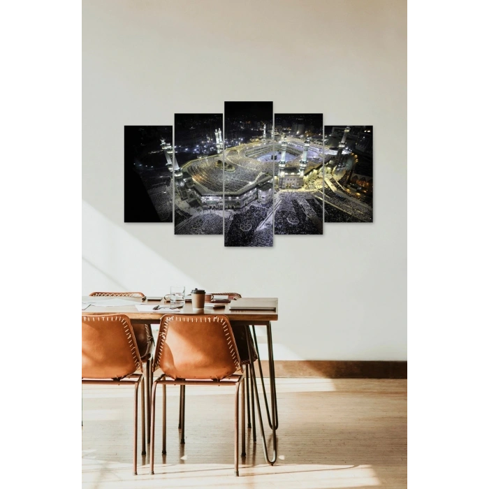 Kabe Manzarası 5 Parçalı Mdf Tablo 60 x 100