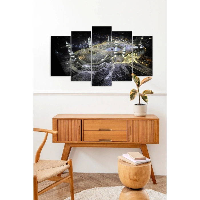 Kabe Manzarası 5 Parçalı Mdf Tablo 60 x 100