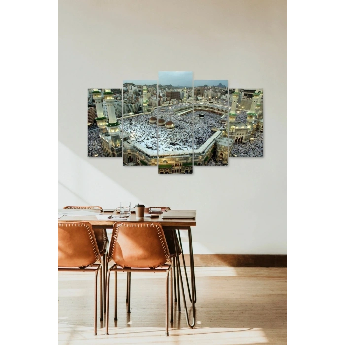 Kabe Manzarası 5 Parçalı Mdf Tablo 60 x 100