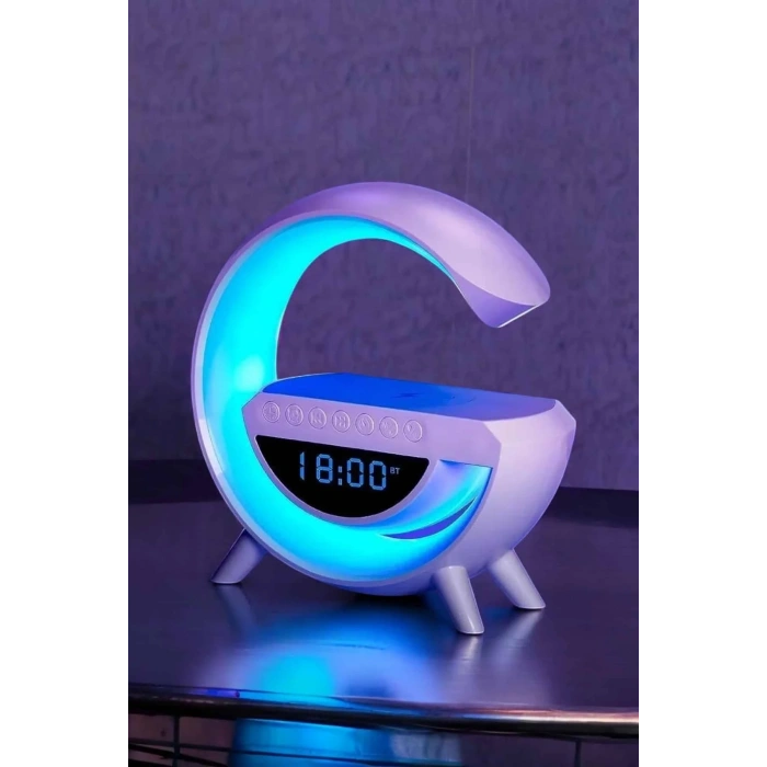 Kablosuz Bluetooth Hoparlör 15w Led Gece Lambası