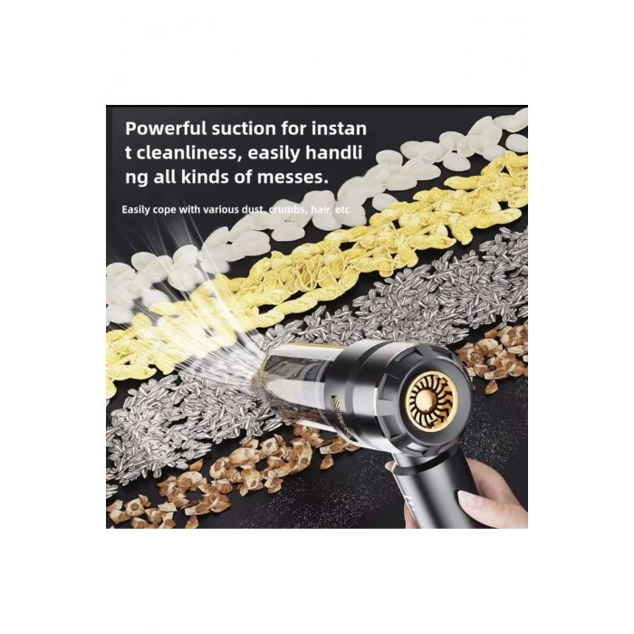 Kablosuz Şarjlı El Süpürgesi 2’si 1 Arada – Güçlü Vakum ve Üfleme Özellikli Mini Temizlik