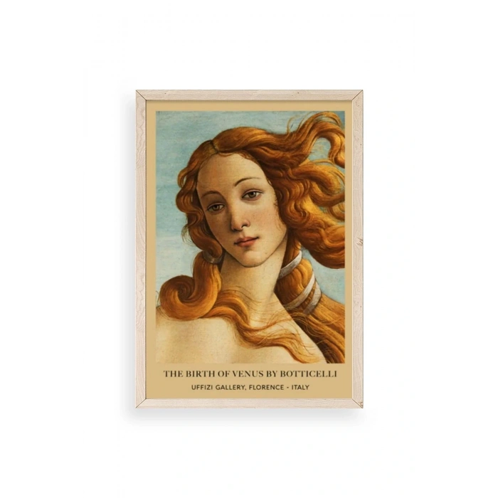 Kadın Ahşap Çerçeveli Tablo 17 x 23