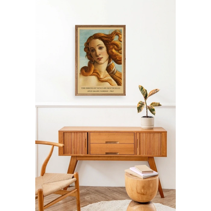 Kadın Ahşap Çerçeveli Tablo 17 x 23