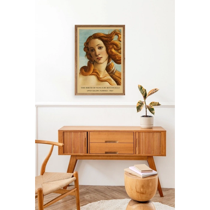 Kadın Ahşap Çerçeveli Tablo 23 x 30