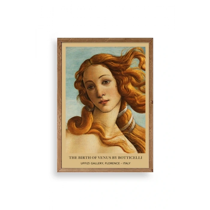 Kadın Ahşap Çerçeveli Tablo 50 x 70