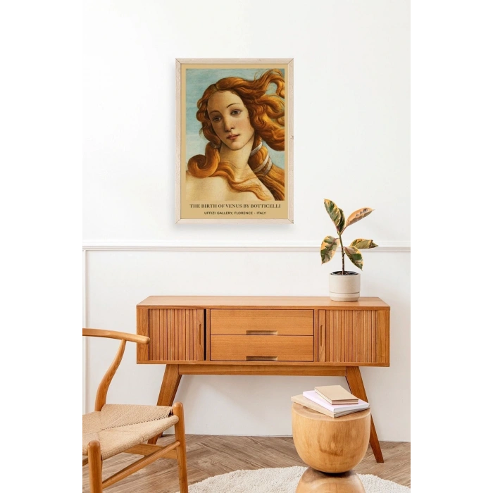 Kadın Ahşap Çerçeveli Tablo 50 x 70