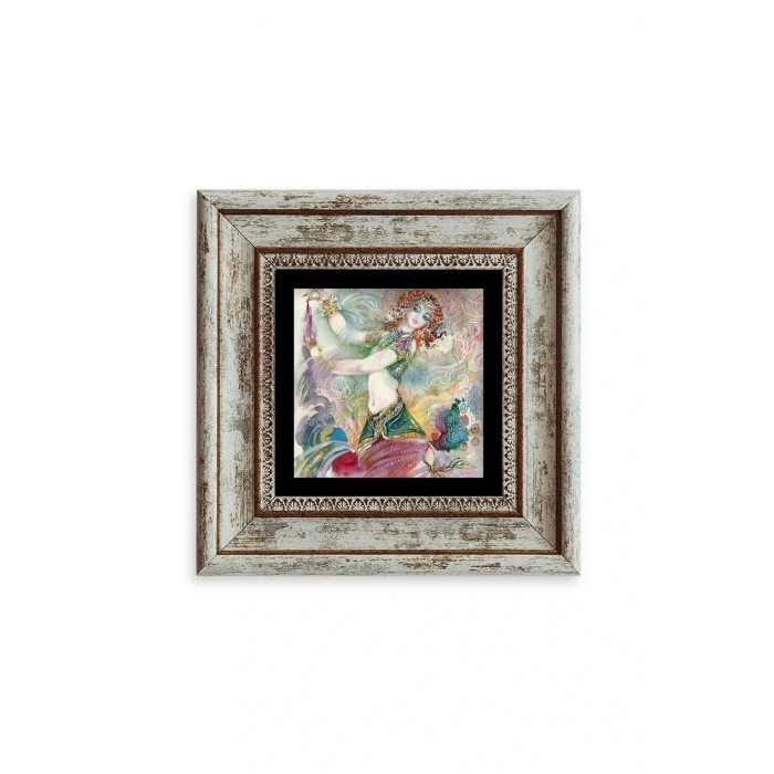 Kadın Çerçeveli Taş Tablo 20 cm