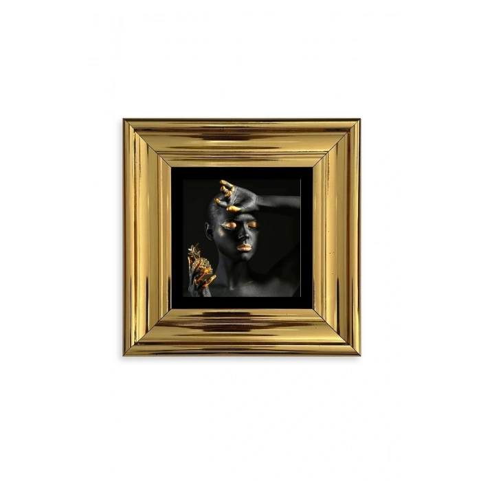 Kadın Çerçeveli Taş Tablo 20 cm