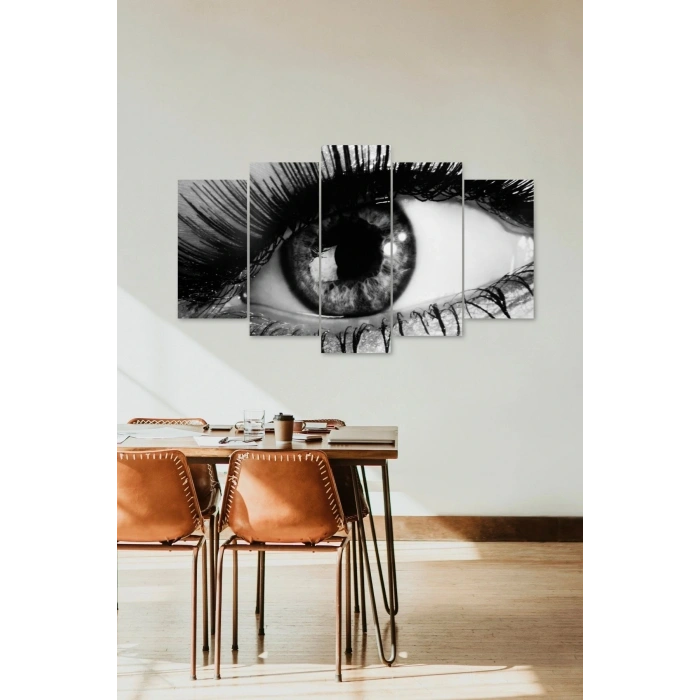 Kadın Gözbebeği 5 Parçalı Mdf Tablo 60 x 100
