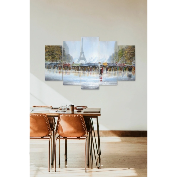 Kadın ve Erkek Dans 5 Parçalı Mdf Tablo 60 x 100