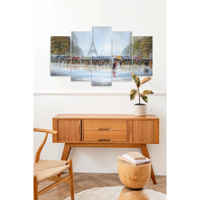 Kadın ve Erkek Dans 5 Parçalı Mdf Tablo 60 x 100