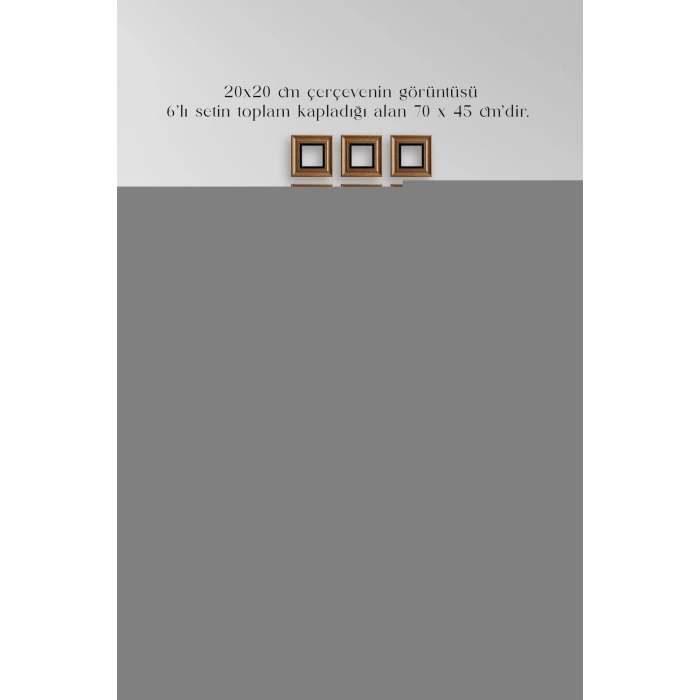 Kadınlar 3 lü Set Çerçeveli Taş Tablo 20 cm