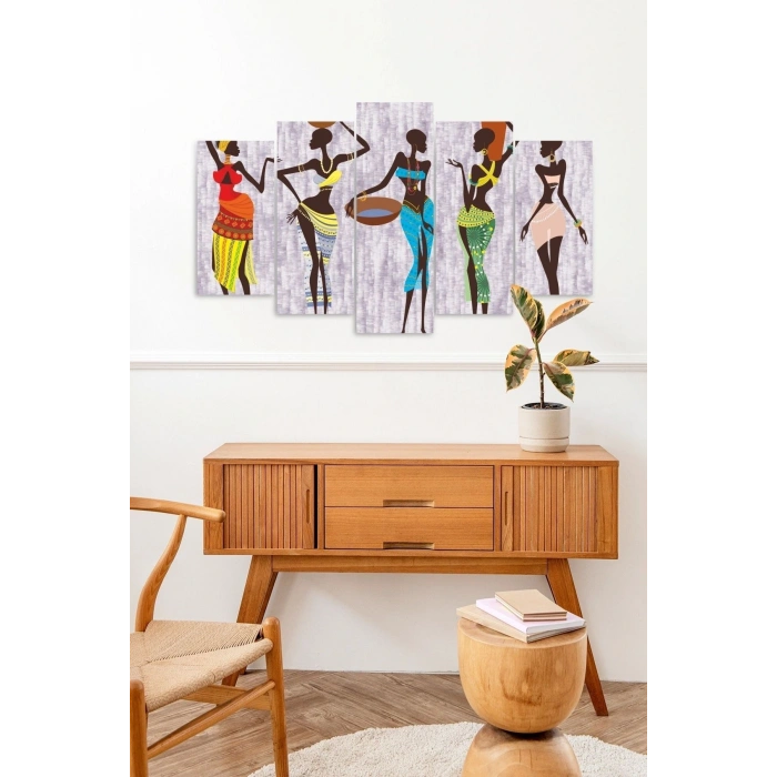 Kadınlar Dans 5 Parçalı Mdf Tablo 60 x 100