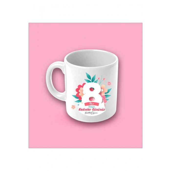 Kadınlar Günü Kupa Bardak - Model4