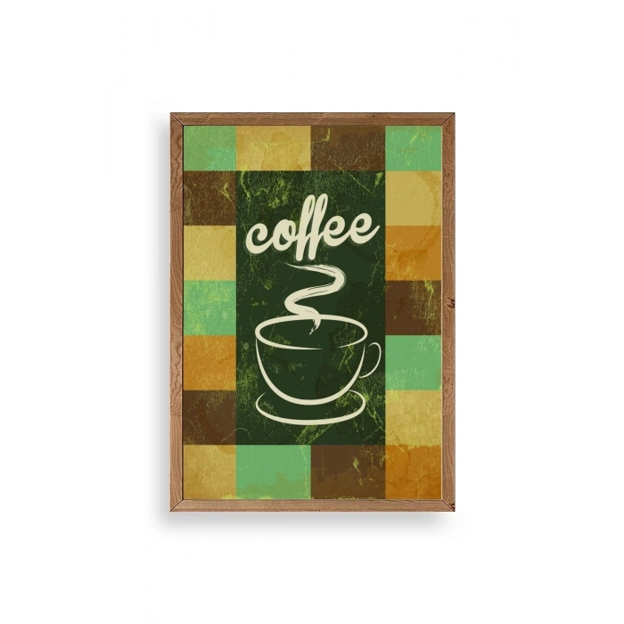 Kahve Ahşap Çerçeveli Tablo 23 x 30