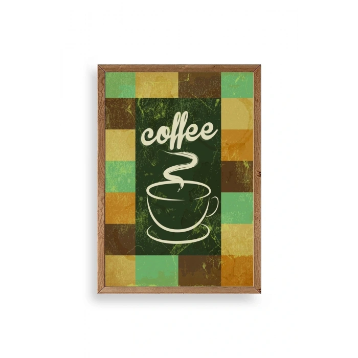 Kahve Ahşap Çerçeveli Tablo 23 x 30
