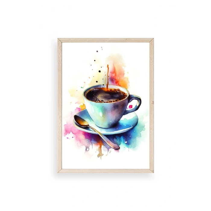 Kahve Ahşap Çerçeveli Tablo 30 x 42