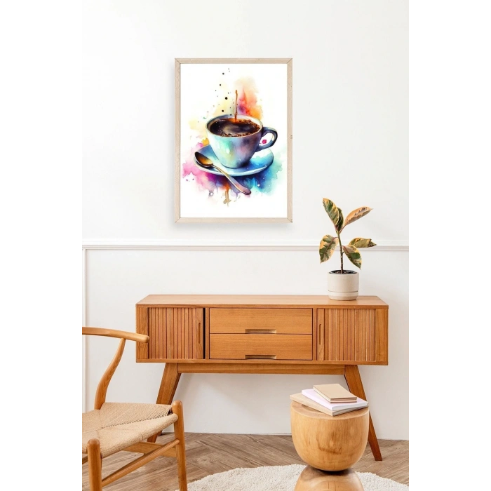 Kahve Ahşap Çerçeveli Tablo 30 x 42