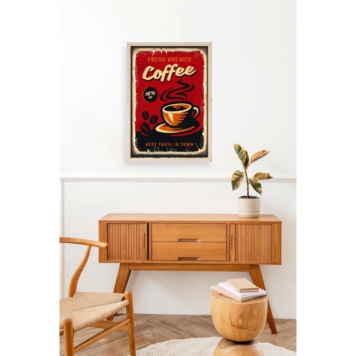 Kahve Ahşap Çerçeveli Tablo 50 x 70