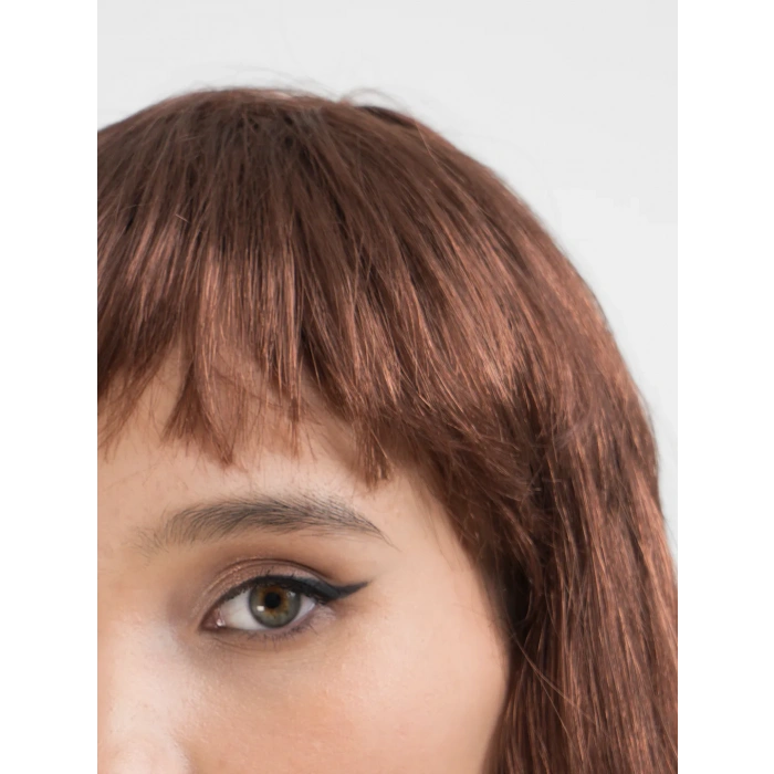 Kahve Renk Uzun Düz Parti Peruğu - Uzun Kahverengi Peruk (5365)