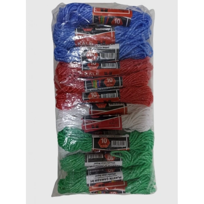 KALE Plastik Çamaşır ipi 10 Metre 24 Adet (5365)