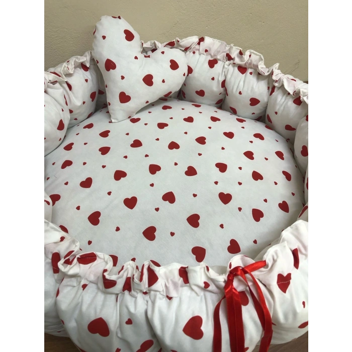 KALP DESENLİ BEBEK YATAĞI , OYUN MİNDERİ