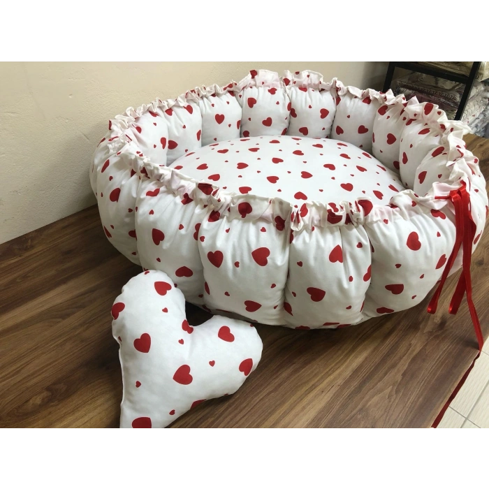 KALP DESENLİ BEBEK YATAĞI , OYUN MİNDERİ